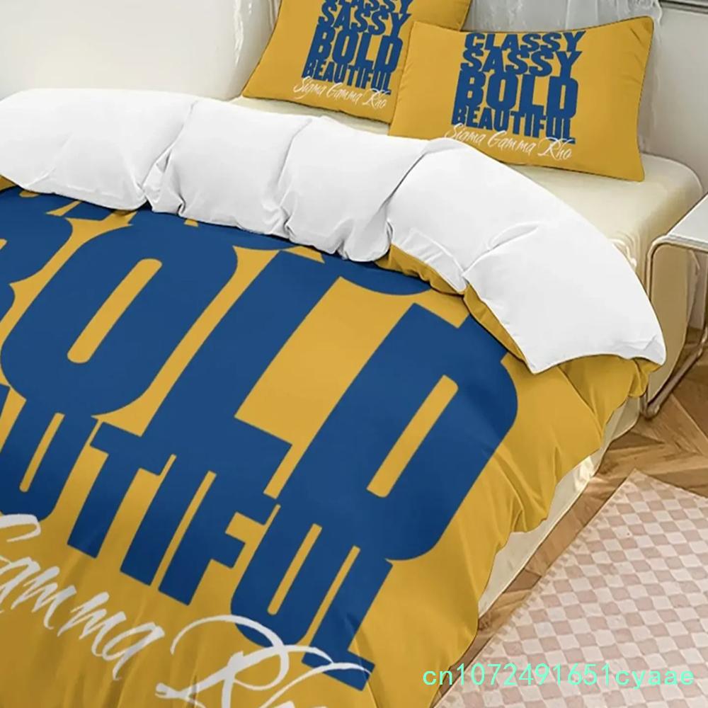 Sigma Gamma Rho SGR Bedding Set Boys Girls Twin Queen Size Duvet Cover Pillowcase Bed Kids Adult Fashion Home Textileextile