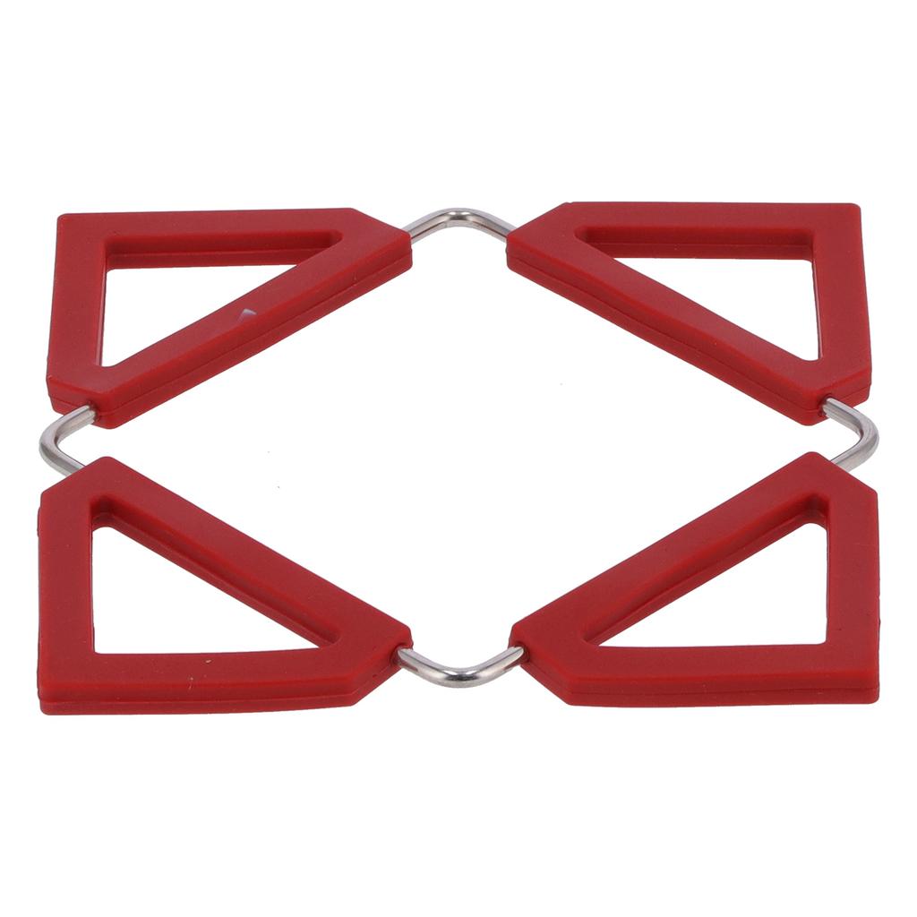 Silicone Trivet Mat Stainless Steel Hot Pot Holder NonSlip Coasters Heat Insulation Bowl Mats Foldable Table Pad