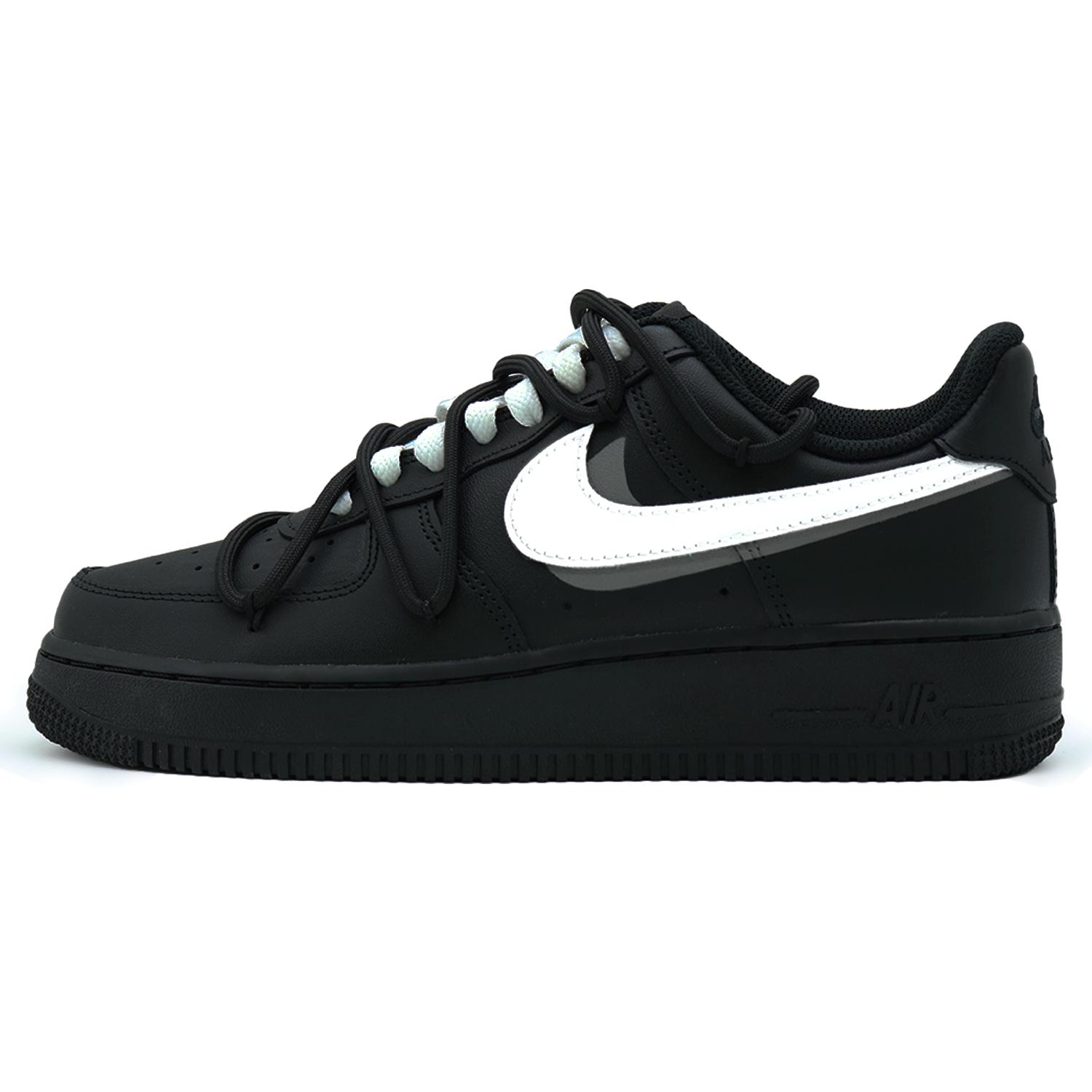 

Nike Air Force 1 Slip Resistant Low top Skateboard Shoes Unisex Black White CW2288-001(Team396-) 42.5