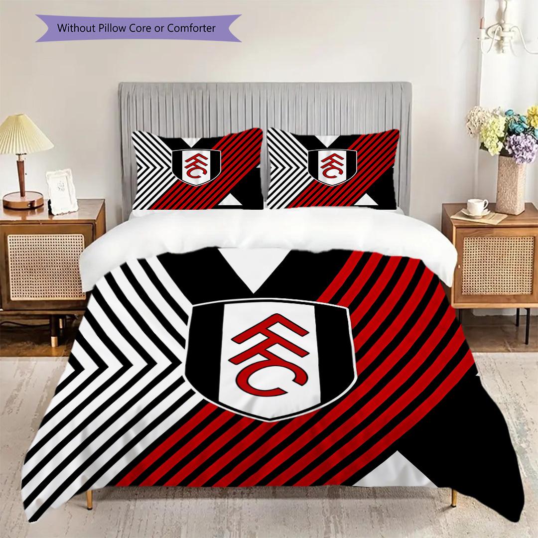 

Fulham F.C Pattern Bedding Quilt Set Quilt Cover Pillowcase Home Decoration Birthday Gift (1 * duvet cover + 2 * pillowcase, without core) 135x200cm