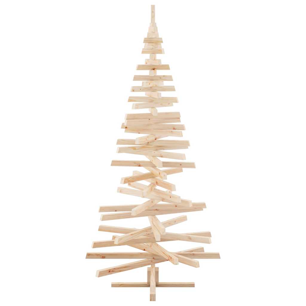 Christmas Trees with Stand Natural 210 cm Solid Wood Pine