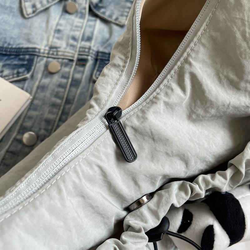 Student Class Pleated Shoulder Bag Large Capacity Women's Bag Crossbody Bag