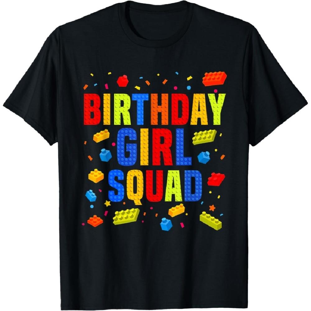 

Birthday Girl Squad Master Builder Funny Building Blocks T-Shirt XXXXXL чёрный