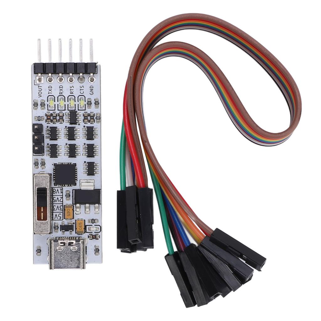 Typ-C-USB-zu-TTL-Modul RTS CTS DTR DSR DCT Mikrocontroller-Download-Konverter-Adapter mit Draht