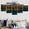 5 Piece Wall Arts Poster Painting Nature Karersee Lake Serene Wallpaper Modern Pictures For Living Room Mural Landscape Image
