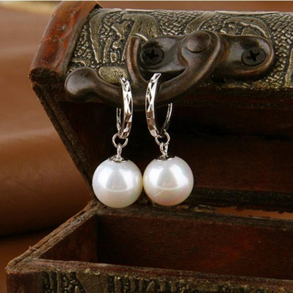 

Элегантные женские посеребренные серьги-клипсы женские стеклянные жемчужины Carven Design милые серьги в пасторальном стиле серьги-гвоздики