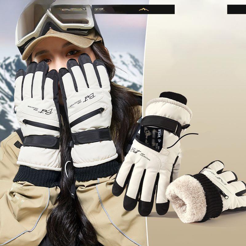 Winter Gloves Ski Glove Snowboard Pocket Warm Men's Women's