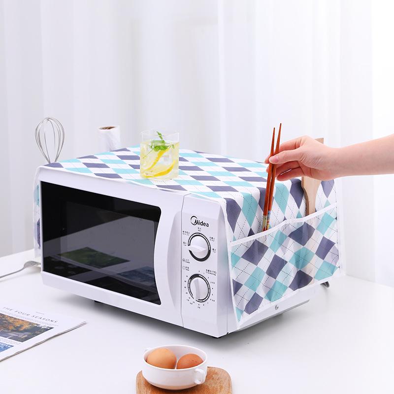 Microwave Dustproof and Oilproof PEVA Cotton Linen Cover