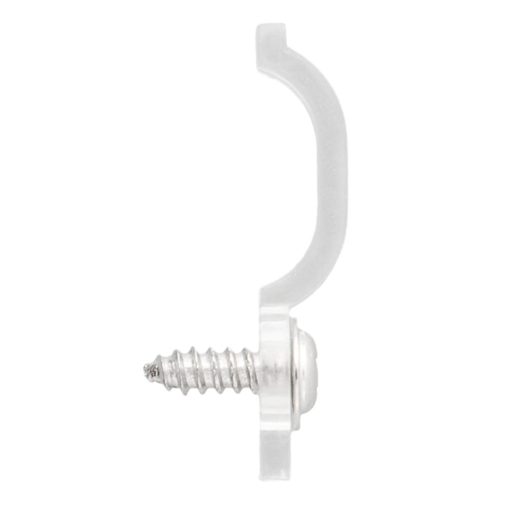 50/100 10mm/0.4in Mounting Bracket Clip Is Used For One Side Fixing Clip Of 5050 LED Strip Light Bar For RGB Led Strip Light