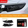 For Toyota Land Cruiser Prado 150 2018   Car Headlight Tint Black Protective Film Transparent TPU Sticker Accessories