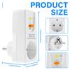 Leakproof Plug Circuit Breaker 16A 230V Stabilizer Automatic Surge Protector Voltage Relay Socket EU Plug Electrical Protection