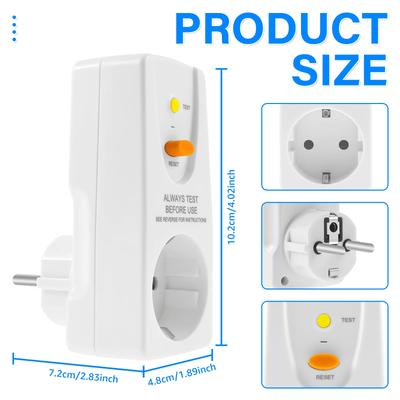 Leakproof Plug Circuit Breaker 16A 230V Stabilizer Automatic Surge Protector Voltage Relay Socket EU Plug Electrical Protection