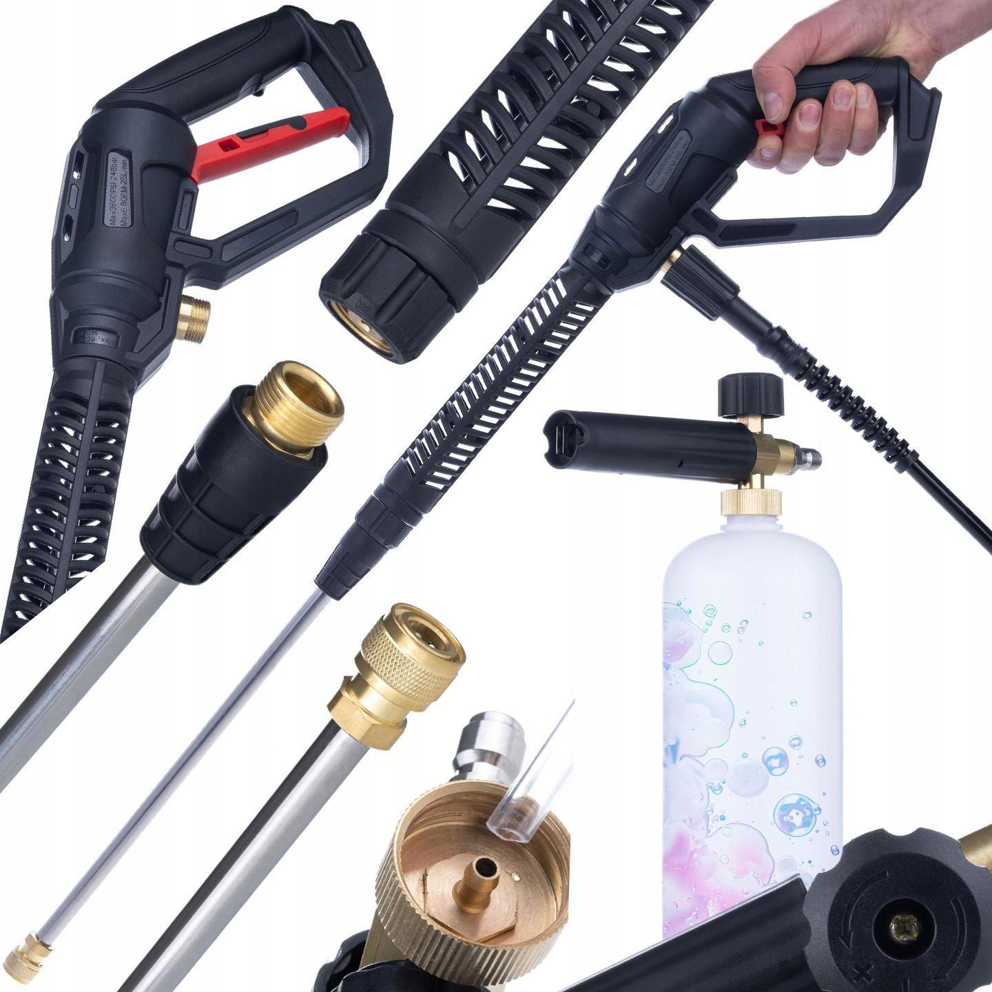 

Rosfix Zestaw Pistolet Pro Clean Gun PCG1 + Lanca + Pianownica 1000ml – Wysoka Jakość | Kompatybilność z Myjkami M22 | Ciśnienie do 4000 PSI