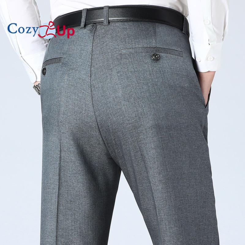 

Мужские классические брюки классического кроя Cosy Up со складками и расширяющейся талией 40 серый
