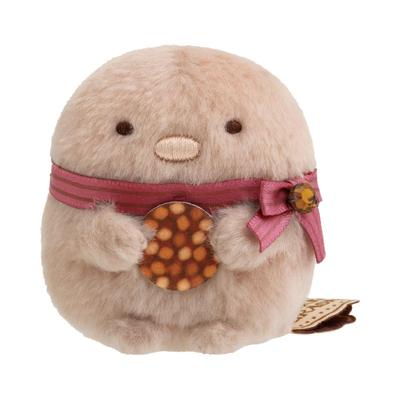 Sumikko Gurashi Fair At Cafe Chocolate Sumikko Plush Toy Tonkatsu MO96601 H60 X W55 X D50mm San-X "Chocolate Sumikko" Hand-held