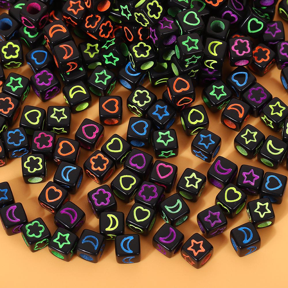 Acrylic Letter Beads for Kids' Jewelry Making – Educational DIY Beading Accessories