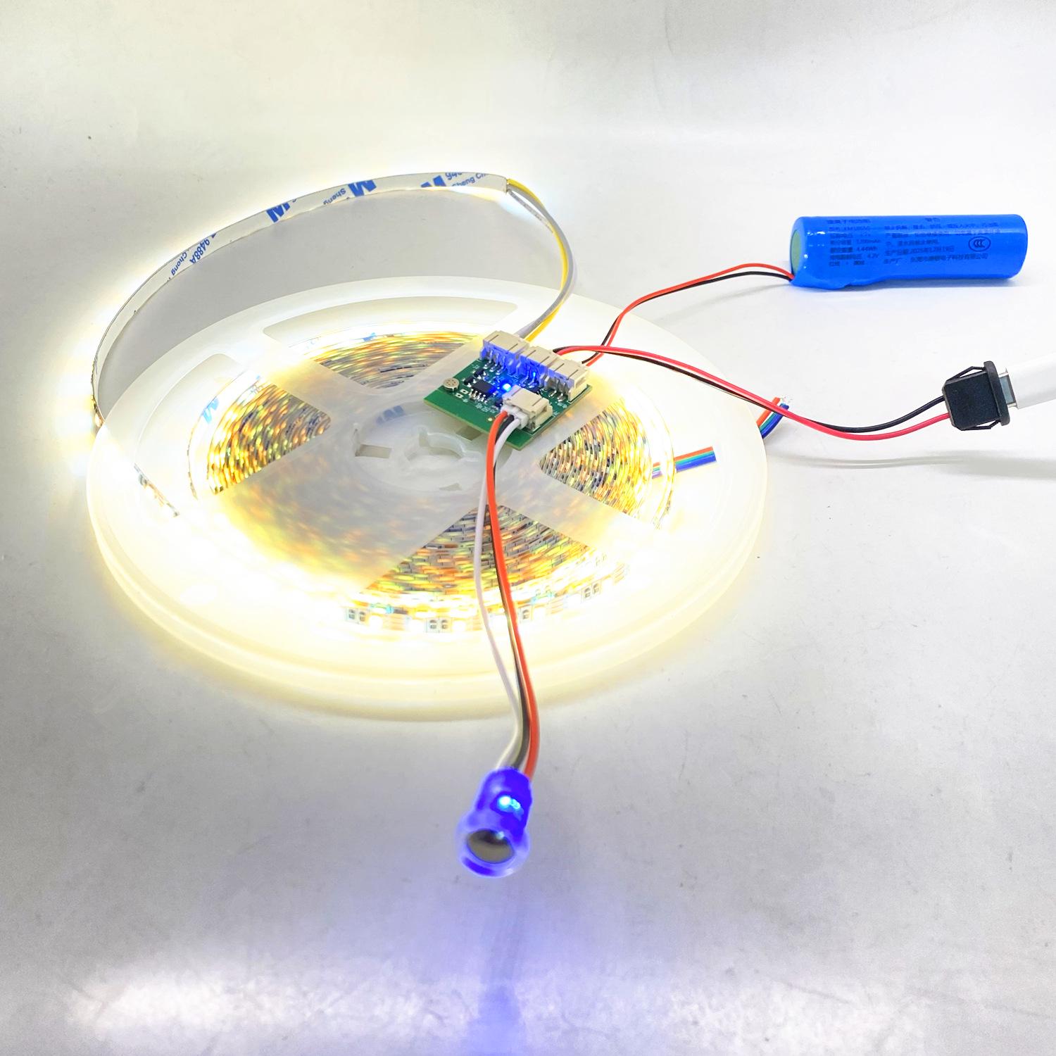 

Wireless LED Strip with Touch and Voice Control Full Set (Square Battery + 30cm LED Strip)