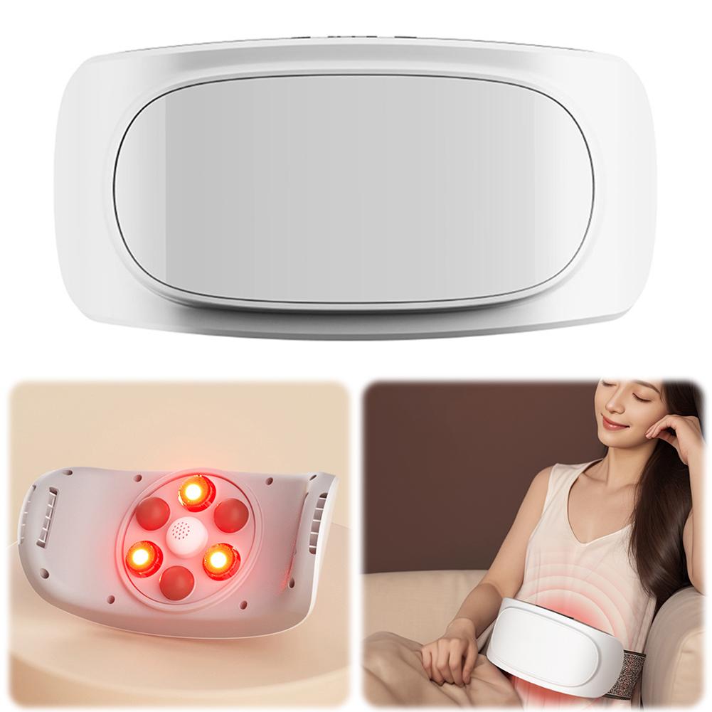 Electric Abdominal Massager Adjustable Bian Stone Tummy Kneading Instrument Bianstone Belly Rubbing Instrument for Waist Abdomen