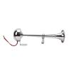 12V Marine Boat Horn 125db Stainless Steel Trumpet Electric Horn for Ship Pickups RV Buses