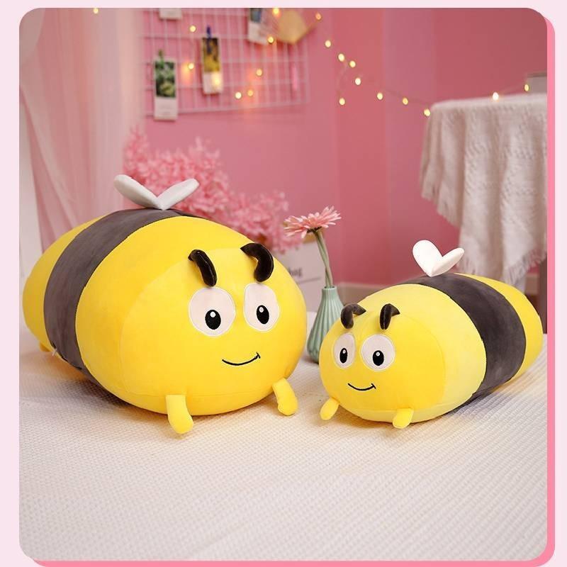 בובת דבורה קטיפתית מקסימה צעצוע חיה ממולאת רכה מושלם לילדים ומתנות