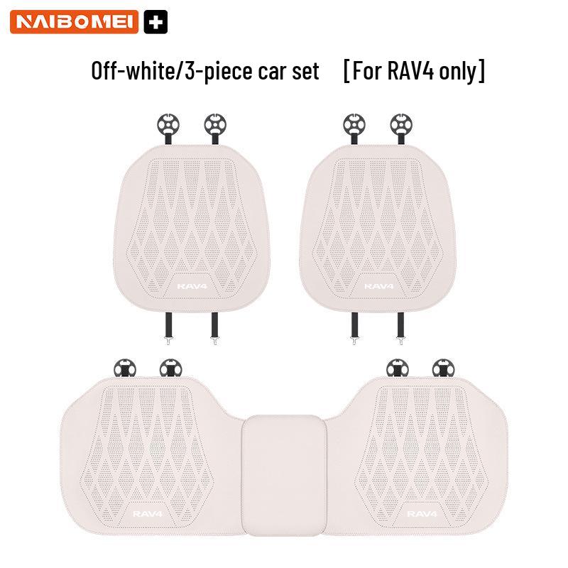 Perforated Leather Seat Cushion Set for Toyota RAV4 Front & Rear