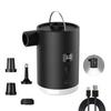 Dual-Function Electric Air Pump with Portable Camping Mattress and Swimming Ring for Charging