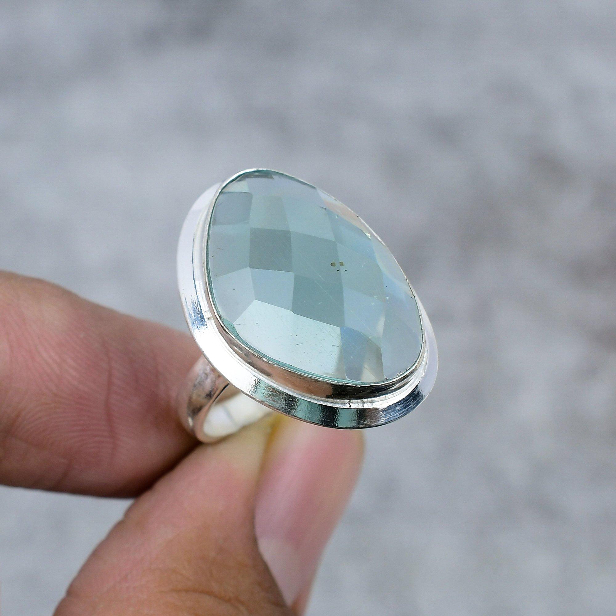 

Alexandrite Quartz Gemstone Handmade 925 Sterling Silver Ring Size 9.5 M-262