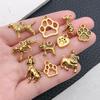20-Pack Retro Alloy Dog Bone & Animal Cartoon Charms for DIY Bracelets and Necklaces
