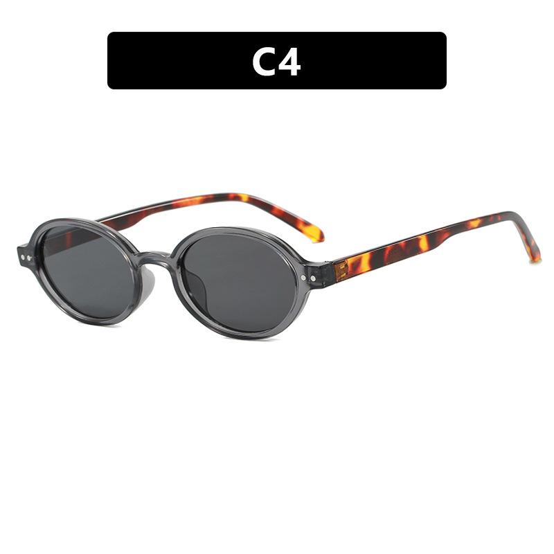 New Retro Small Oval High Quality Sunglasses Women Fashion Clear Ocean Lens Shades Uv400 Men Outdoor Trending Sun Glasses