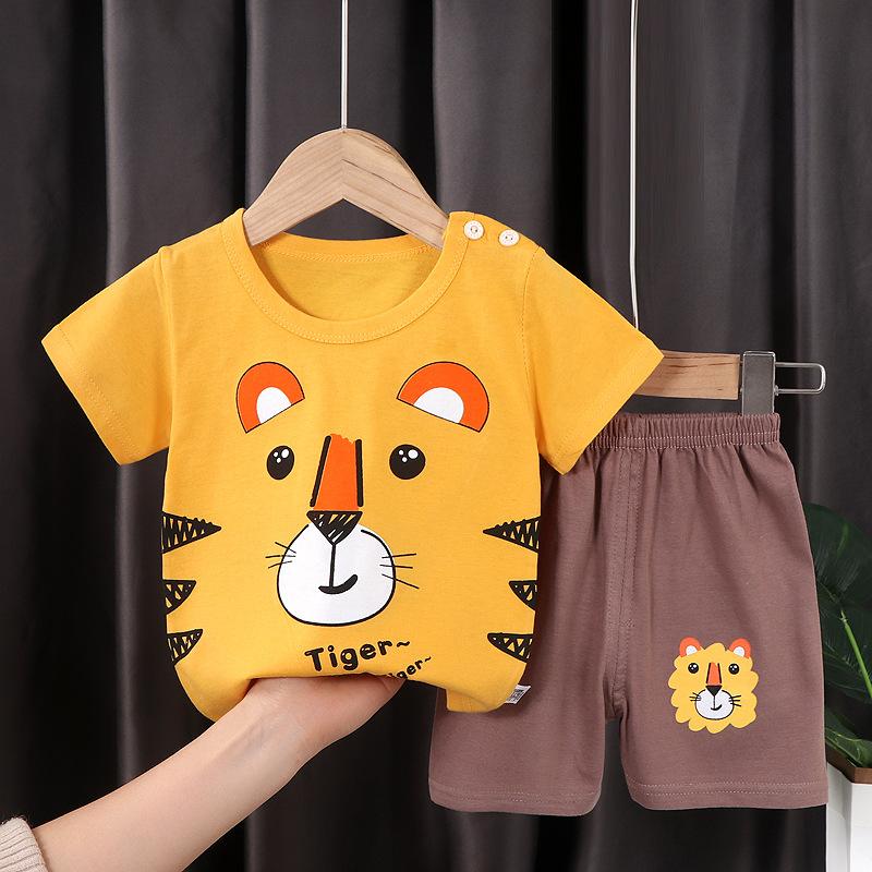 2PCS Kids Clothes Children's Sets Boys Girl T-shirt Shorts Summer Cotton Short Sleeve Baby Children Clothing Toddler Suit