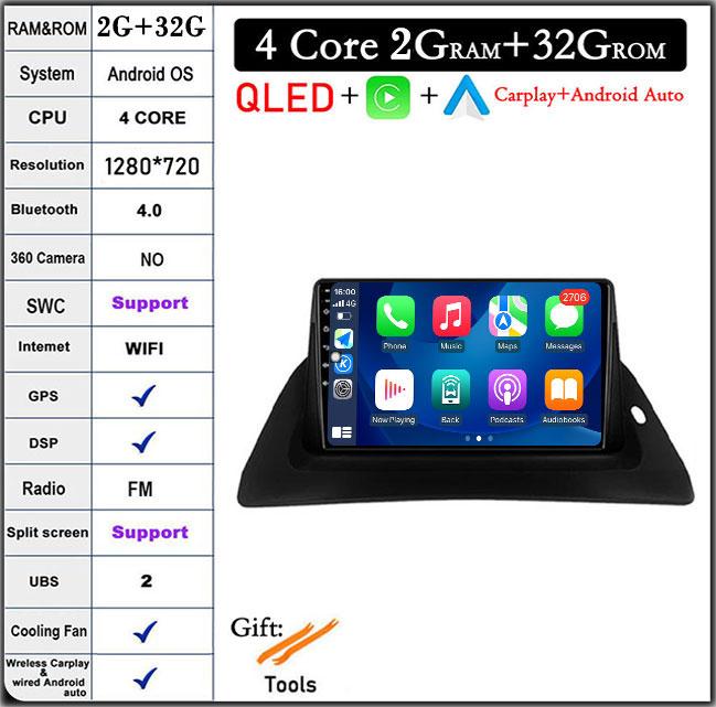 For Renault Kangoo 2009 2012 2015 2016 2017 2018 Car Radio Multimedia Video Player Navigation Android Auto