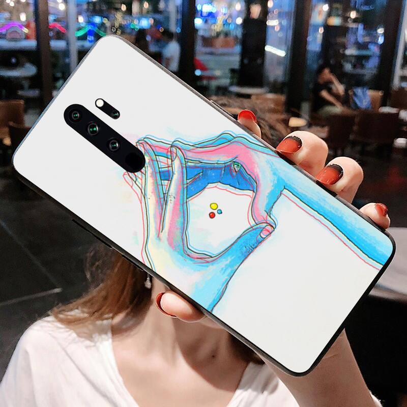 Digital Art Love Trippy psychedelic Phone Case for Redmi 9A 8A 7 6 6A Note 9 8 8T Pro Max Redmi 9 K20 K30 Pro