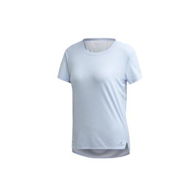 Training Round Neck Short Sleeve T-Shirt Women Tops Bright-Blue FL8567