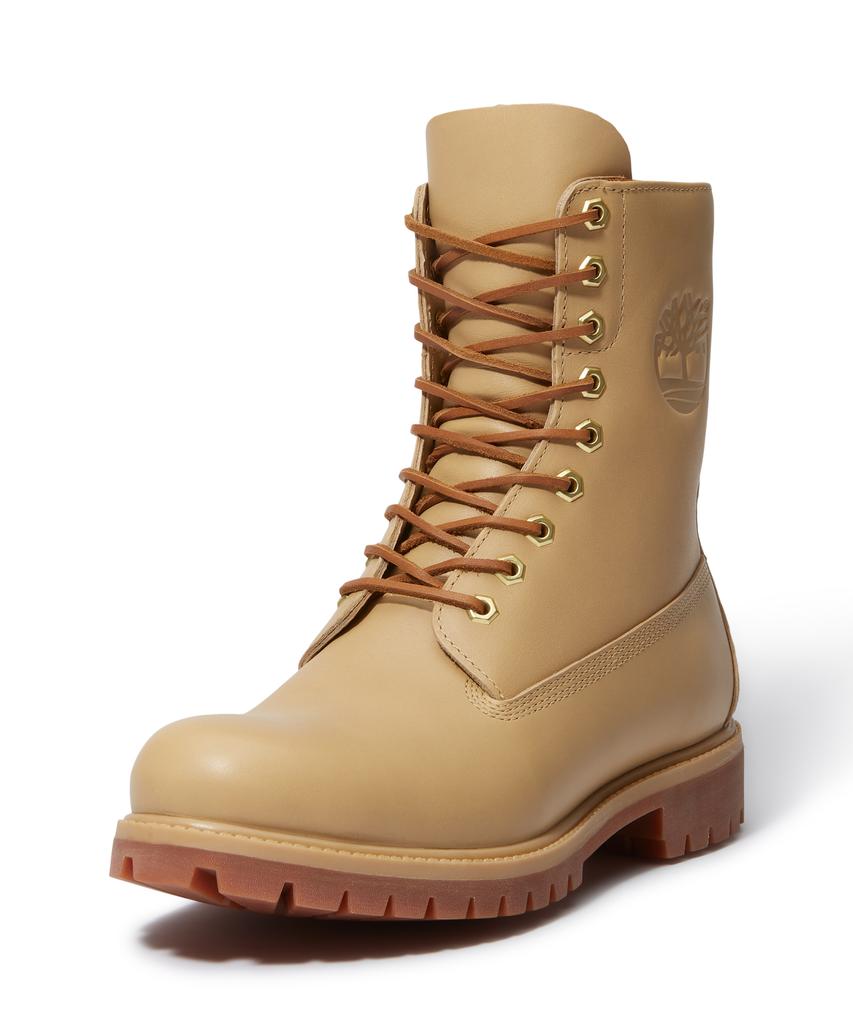 Timberland (Men'S) Premium 8-Inch Lace Waterproof Boots - Medium Beige Full Grain / A6Fq3-En2