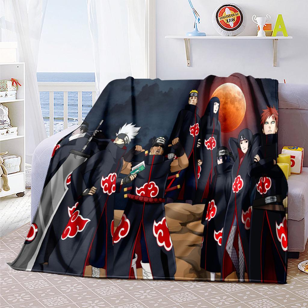 Japanese anime cartoon NARUTO famous Uzumaki Naruto blanket soft home furnishing nap decoration four seasons warm Sherpa blanket B5