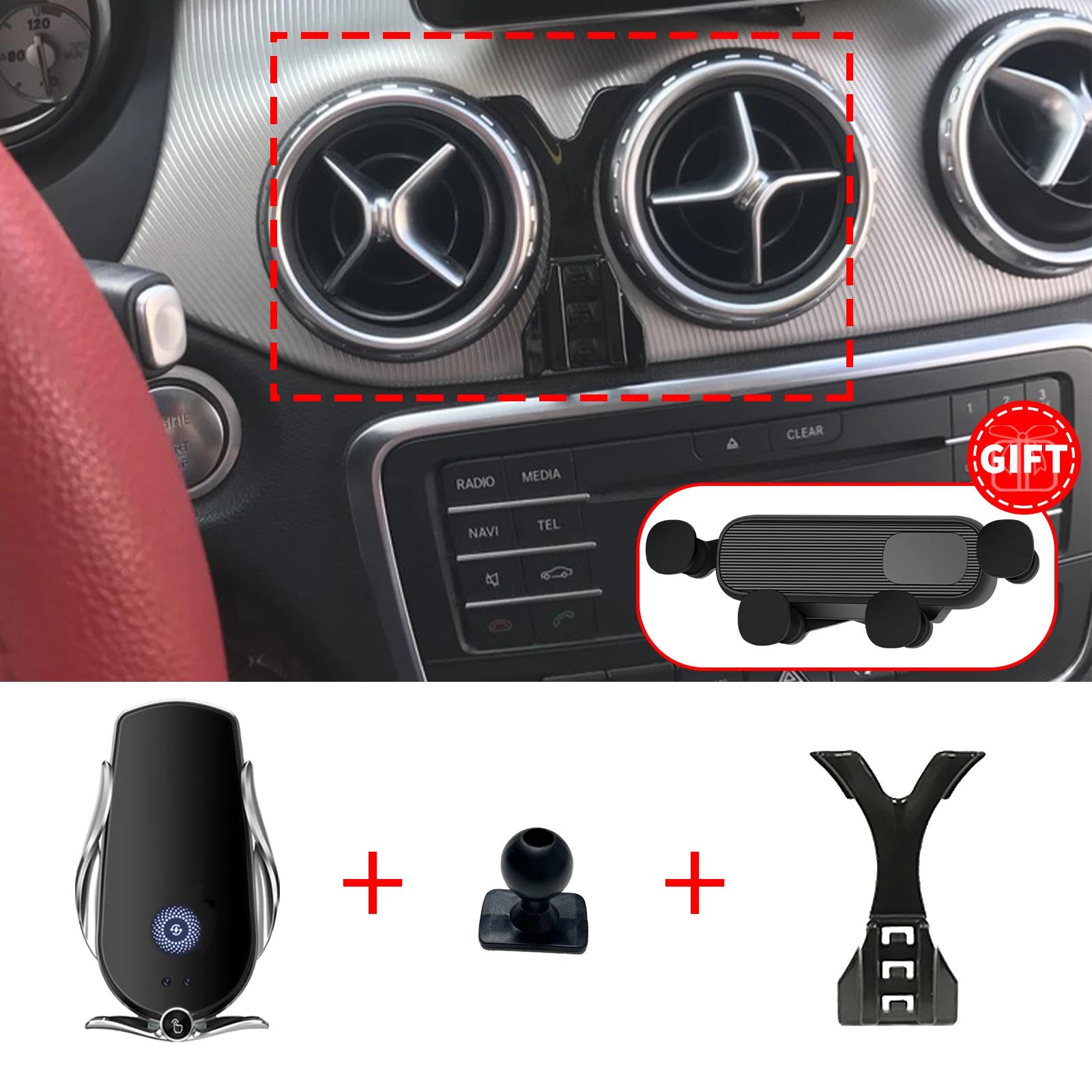 

Підходить для Mercedes Benz B Class W246 GLA CLA 2011- Підставка-тримач для телефону на панель приладів, основа для екрана, без свердління, аксесуари Charging D Silver
