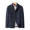 Autumn and Winter New Men's Woolen Coat Short Jacket Jacket Business Casual Young and Middle-aged Woolen Coat