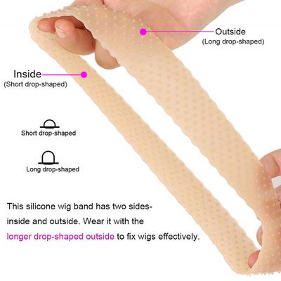 1 Pcs Silicone Grip Wig Band Adjustable Silicone Wig Headband Fix Non Slip Wig Bands Seamless Wig Band Wig Grip Band