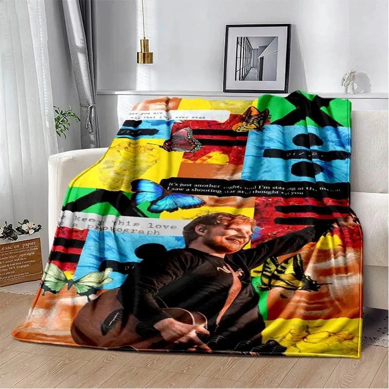 Singer Ed Sheeran printed blanket Warm Flannel blankets Soft and comfortable blanket bed linings blankets for beds Birthday Gift