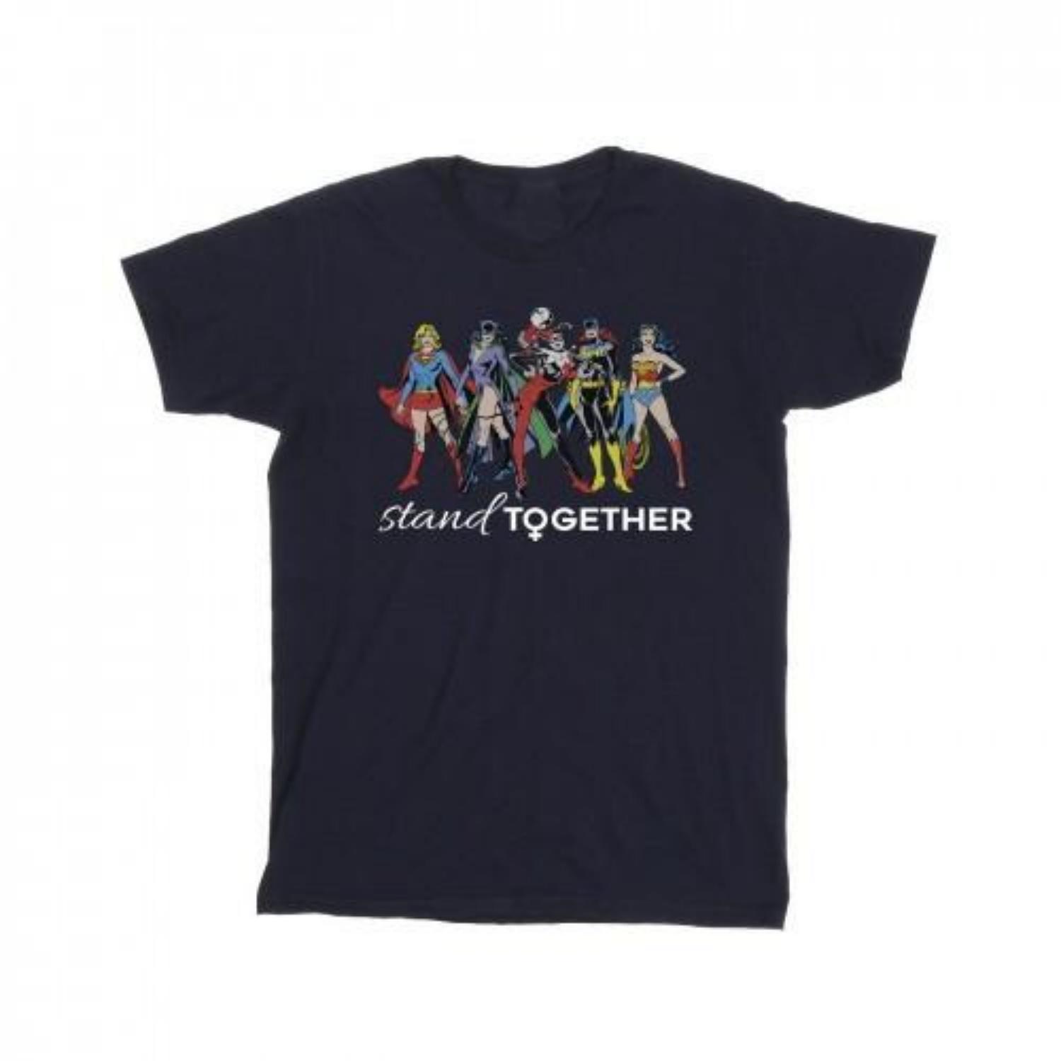 DC Comics Mens Women Of DC Stand Together T-Shirt S чёрный