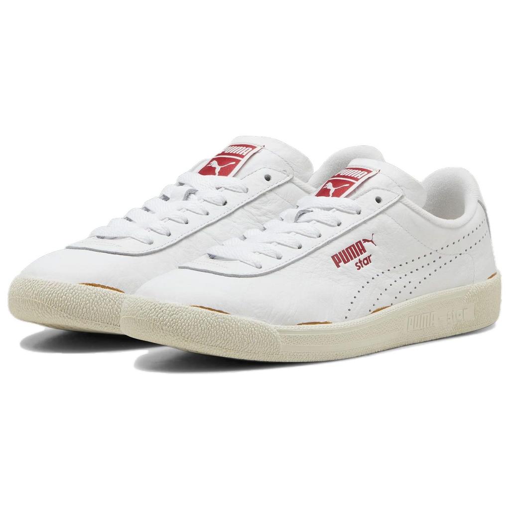 Puma Star NeverWorn III Comfortable Versatile Low-Top Sneakers Unisex Sneakers White Red 396496-01
