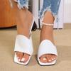 Fashion 2024 Slippers Woman Shoes Trend Women's High Heels Sandals Summer Slides Open Toe Elegant Sandalis Female