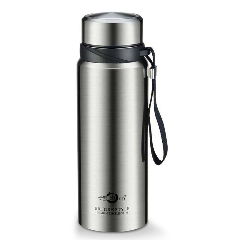 304 Stainless Steel Large-Capacity Thermos Cup, Smart Portable Outdoor Fitness Business Tea Cup, Sports Water Bottle
