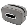 Car Tissue Box Holder Nappa Leather Car Center Console Armrest Napkin Box Sun Visor Backseat Tissue Case With Fix Strap