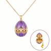 Copper Egg Pendant Necklace Egg Shape Egg Charm Vintage Style Zodiac Necklace  Daily Wear