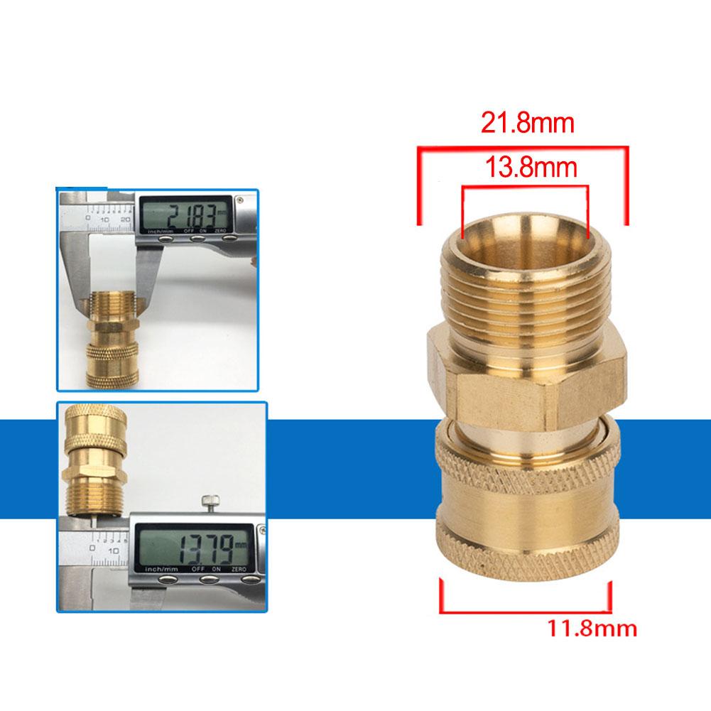 High Pressure Washer Connector 1/4 Inch Quick Release Connector Coupler Fitting For Garden Hoses Car Washer Lance Connector G1/4