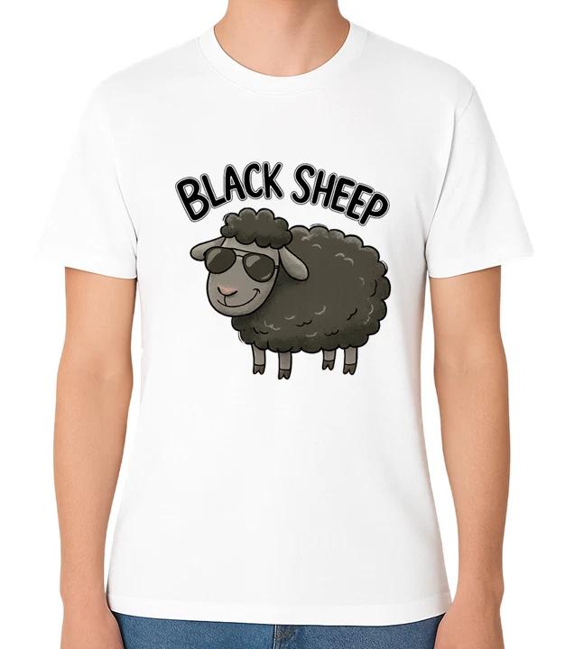 Black Sheep T-Shirt Funny Rebel Sheep Graphic Tee S
