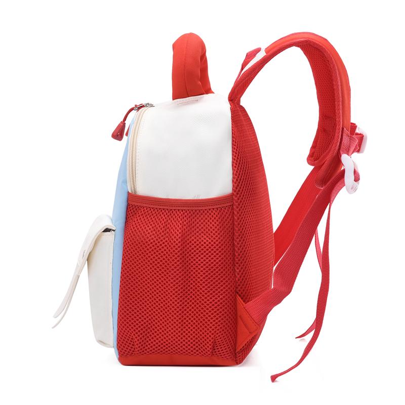 Kindergarten Schoolbag Girls Color Block Cartoon Rabbit Backpack Children's Backpack