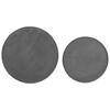 Coffee Table Set 2 Pieces Black Engineered Wood