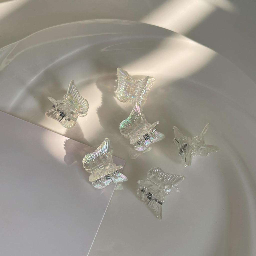 10Pcs Small Butterfly Hair Claw Clips Mini Non-slip Braided Hairclips For Girls Women Hair Grab Claw Headwear Hair Accessories